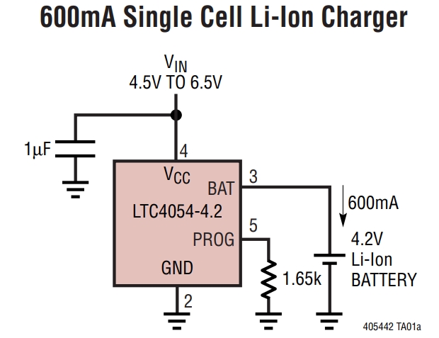LTC4054ES5-4.2 TRMPBF
